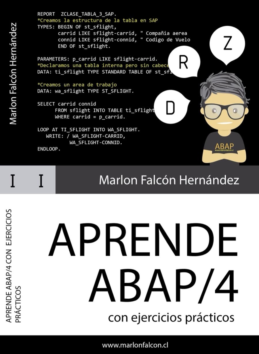 Portada de Aprende ABAP/4 con ejercicios prácticos