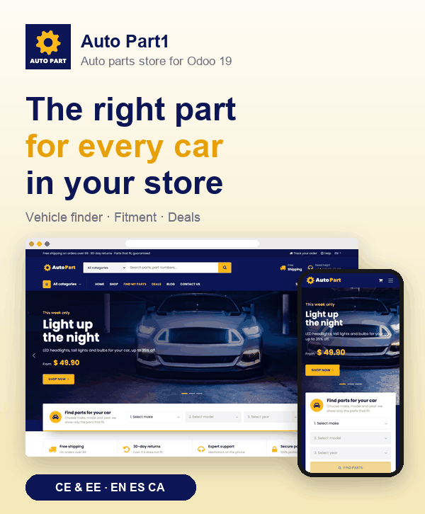 Portada de Auto Part1 - Auto Parts eCommerce Theme with Vehicle Finder