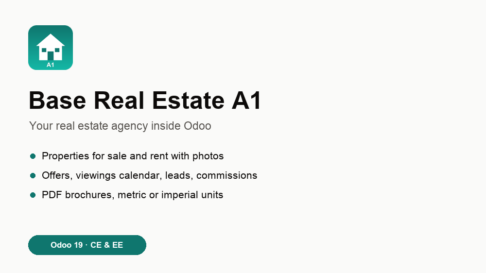Portada de Base Real Estate A1 - Property Sales & Rentals
