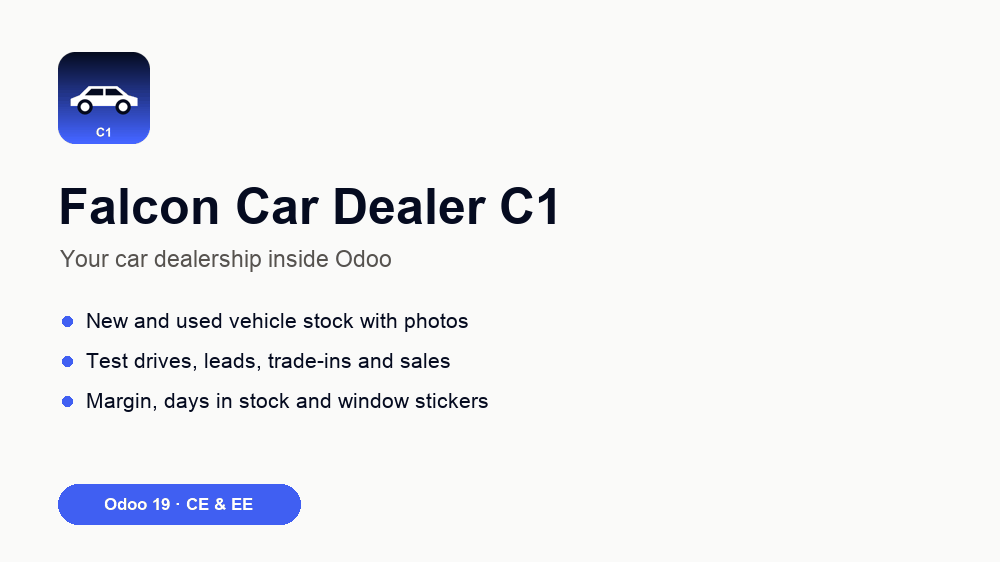 Portada de Falcon Car Dealer C1 - Car Dealership Management