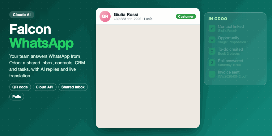 Portada de WhatsApp Inbox, CRM & AI Chatbot MFH