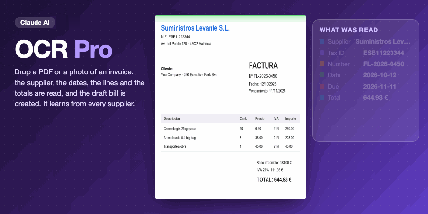Portada de AI Vendor Bill & Invoice OCR Reader MFH