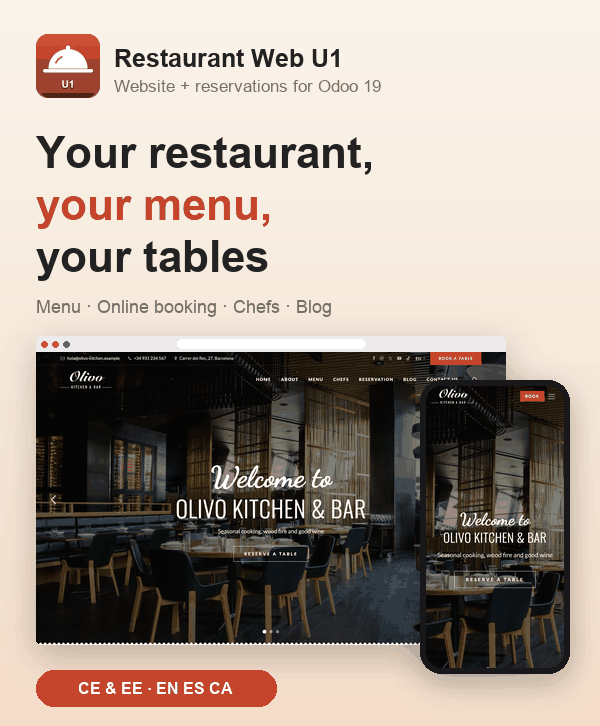 Portada de Restaurant Web U1 - Restaurant Website with Menu and Reservations