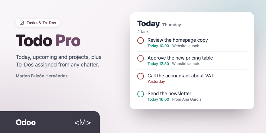 Portada de Task & Personal Todoist Manager MFH