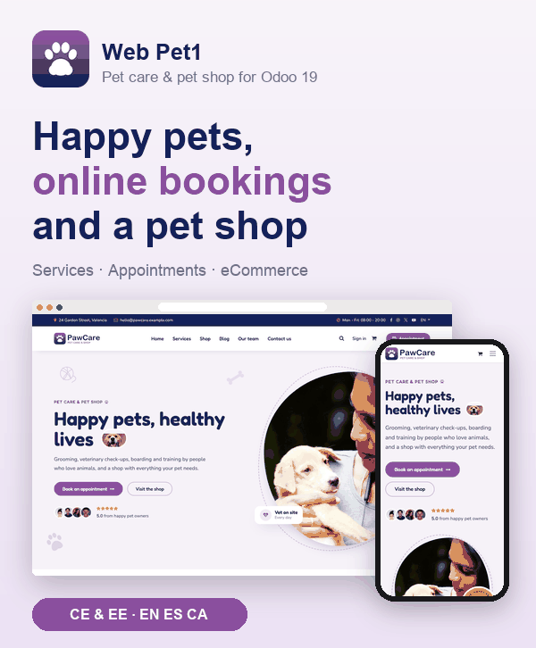 Portada de Web Pet1 - Pet Care and Pet Shop Website